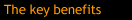 Key benefits